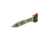 Специальный нож подводного охотника - Сталкер-Стропорез Z1 покрытие зеленый камуфляж